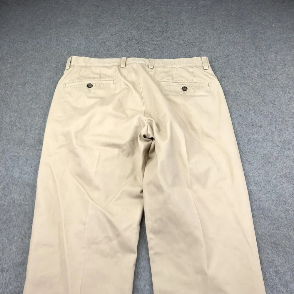 Johnston & Murphy Pants Mens 33x32 Beige Chino Slim Straight Casual Khakis